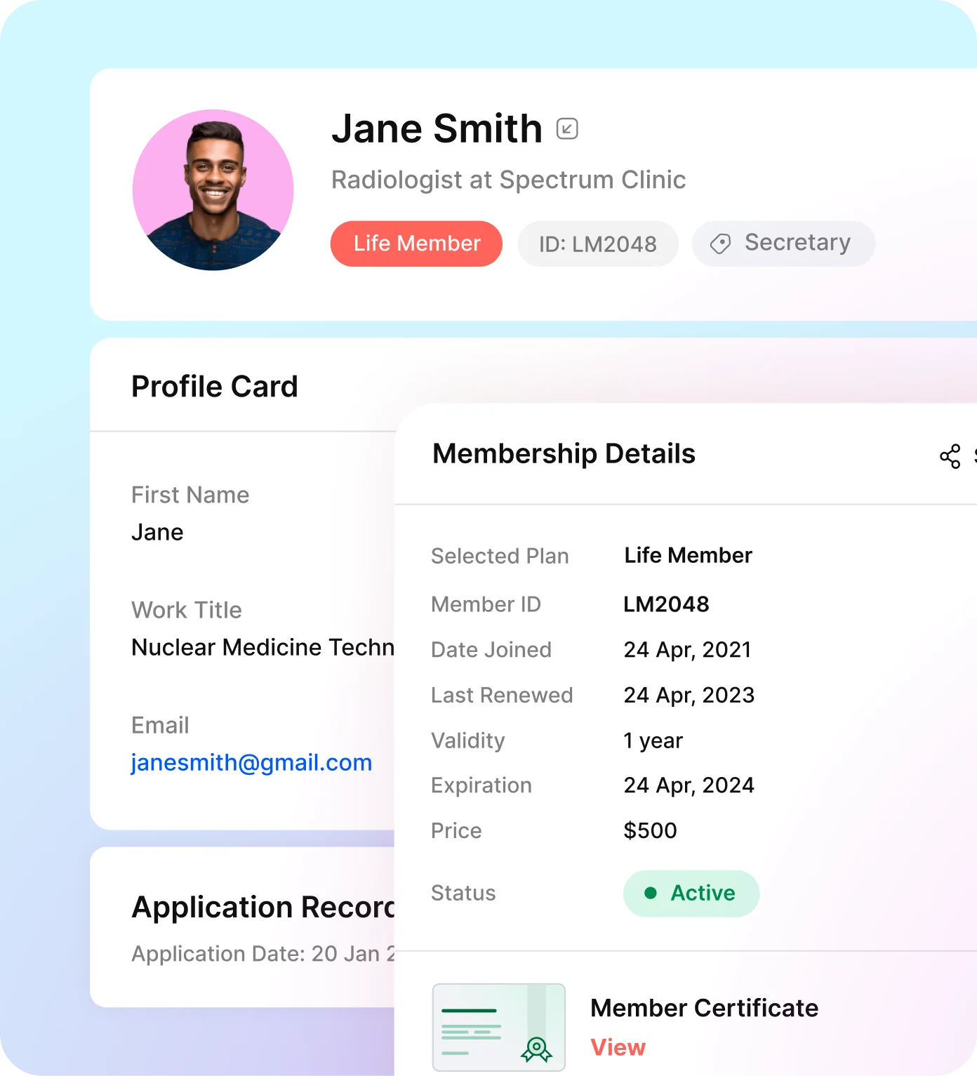 Member Data Management